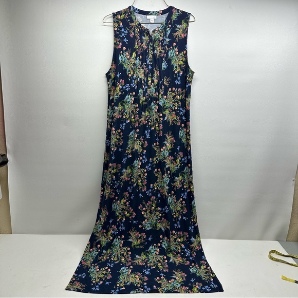 J. Jill Floral Sleeveless Maxi Dress size M - Picture 2 of 11